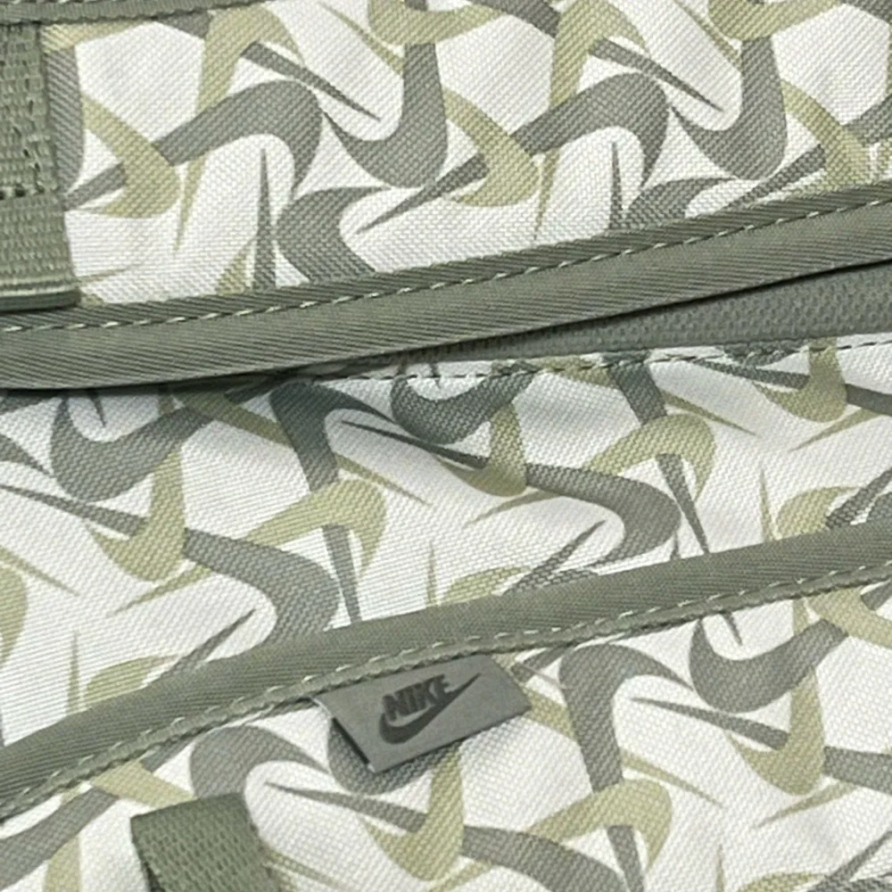 Nike Hayward Olive & White Swoosh Pattern Backpack FZ2520-121 Streetwear NWT